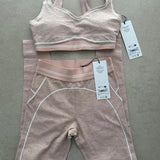 ALO HEART THROB PINK QUARTZ SET