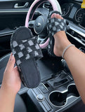 CHESSBOARD SANDALS