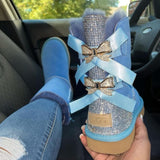 BEDAZZLED UGG BOW BOOTS