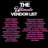 THE ULTIMATE VENDOR LIST