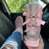 BEDAZZLED UGG BOW BOOTS